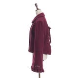 刺繍入ジャカード切替コート | axes femme | 詳細画像16 