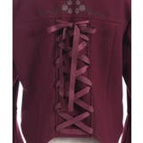 刺繍入ジャカード切替コート | axes femme | 詳細画像20 