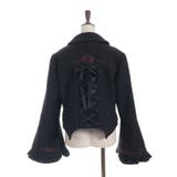 刺繍入ジャカード切替コート | axes femme | 詳細画像23 