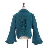 刺繍入ジャカード切替コート | axes femme | 詳細画像29 