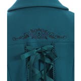 刺繍入ジャカード切替コート | axes femme | 詳細画像30 