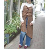 茶 | チュニック丈レースキャミ | axes femme