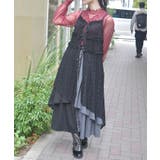 黒 | チュニック丈レースキャミ | axes femme