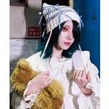 白 | 猫耳サブカルニット帽 | axes femme