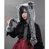 黒 | オオカミファーフード | axes femme