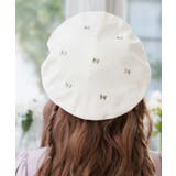 生成り | リボンパーツデニムベレー帽 | axes femme