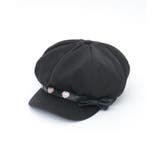 パーツ×リボン付キャスケット | axes femme | 詳細画像24 