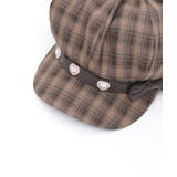 パーツ×リボン付キャスケット | axes femme | 詳細画像6 