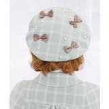 リボン×パール装飾ベレー | axes femme | 詳細画像1 
