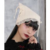 ネコ耳風レースニット帽 | axes femme | 詳細画像3