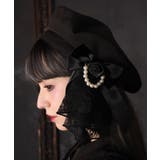 リボンレースブローチ付ベレー | axes femme | 詳細画像2