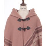 サイドラインチェックポンチョ | axes femme | 詳細画像20