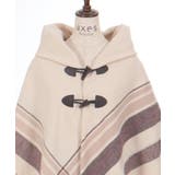 サイドラインチェックポンチョ | axes femme | 詳細画像5