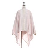 ピンク | バラ釦付UVイレヘムポンチョ | axes femme
