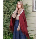 ワイン | ファーティペット付きストール | axes femme