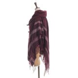 サイドラインチェックポンチョ | axes femme | 詳細画像13 