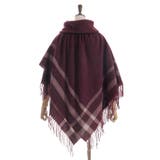 サイドラインチェックポンチョ | axes femme | 詳細画像14 