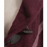 サイドラインチェックポンチョ | axes femme | 詳細画像17 