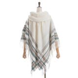 サイドラインチェックポンチョ | axes femme | 詳細画像22 