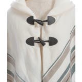 サイドラインチェックポンチョ | axes femme | 詳細画像25 