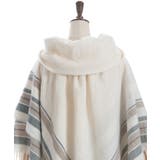 サイドラインチェックポンチョ | axes femme | 詳細画像26 