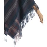 サイドラインチェックポンチョ | axes femme | 詳細画像9 