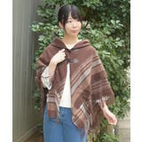 サイドラインチェックポンチョ | axes femme | 詳細画像11