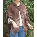サイドラインチェックポンチョ | axes femme | 詳細画像6