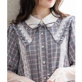 チェック付け衿 | axes femme | 詳細画像1
