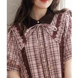 ピンク | チェック付け衿 | axes femme