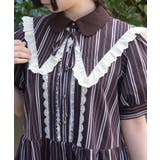 Ｄブラウン | ストライプセーラー付け衿 | axes femme