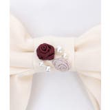 巻き薔薇リボンヘアクリップ | axes femme | 詳細画像4