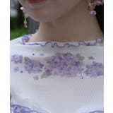 紫陽花プリントシアーインナー | axes femme | 詳細画像10 