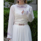 パープル | 紫陽花プリントシアーインナー | axes femme