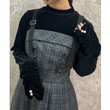 黒 | ギャザーシアーベロアインナー | axes femme