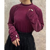 ピンク | ギャザーシアーベロアインナー | axes femme