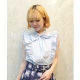 チュールフリルノースリブラウス | axes femme | 詳細画像10 