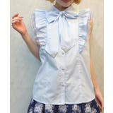 チュールフリルノースリブラウス | axes femme | 詳細画像5 