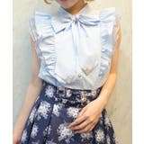 チュールフリルノースリブラウス | axes femme | 詳細画像7 