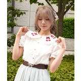 チェリー刺繍コットンブラウス | axes femme | 詳細画像11 