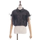 黒 | フレンチスリーブシャツ | axes femme