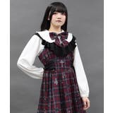 白 | ナイトメアチェックリボンブラウス | axes femme