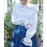 スノー・ローズ刺繍ブラウス | axes femme | 詳細画像1