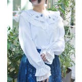 スノー・ローズ刺繍ブラウス | axes femme | 詳細画像9