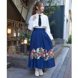 椿柄スカート | axes femme | 詳細画像8 