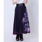 パープル | 花火柄タックスカート | axes femme