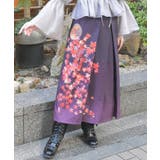 赤 | 紅葉柄スカート | axes femme