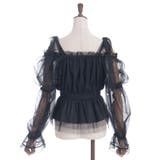 パール付リボンチュールプルオーバー | axes femme | 詳細画像11