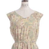 フラワー×タイル柄楊柳ワンピース | axes femme | 詳細画像10 