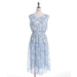 フラワー×タイル柄楊柳ワンピース | axes femme | 詳細画像15 